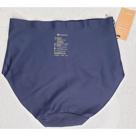 NWT HONEYLOVE Silhouette Brief w/ Velvet Trim Women's Size Small in BLack - Picture 6 of 7